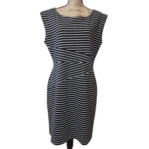 Attention Women's Midi Black & White Dress - XL